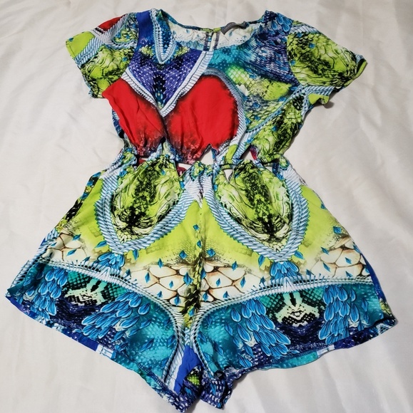 Indikah Multicolored Romper - Picture 1 of 6